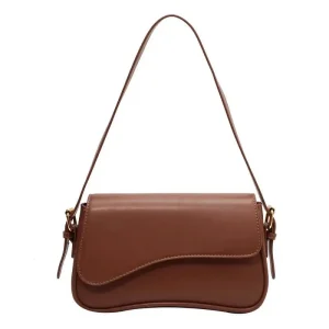 Bolsa Baguete de Couro Ariana
