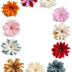 Flor multiposición Dalia (para el pelo o broche) Varios colores