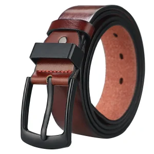 Cinto Masculino Maikun Vintage Casual de Couro